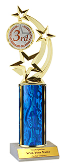 11" 3rd Place Star Spinner Trophy