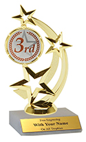 7" 3rd Place Star Spinner Trophy