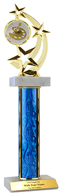 15" Art Star Spinner Double Marble Trophy
