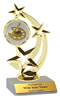 7" Art Star Spinner Trophy