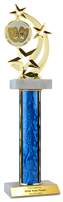 15" Drama Star Spinner Double Marble Trophy
