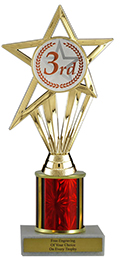 8" 3rd Place Star Economy Trophy