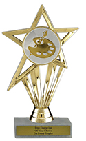 6" Art Star Economy Trophy