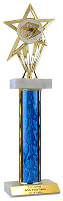 15" Reading Star Double Marble Trophy