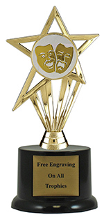 7" Pedestal Drama Trophy