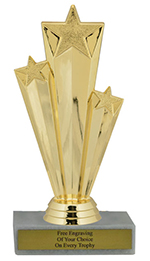 6" Star Performer Economy Trophy