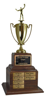 Perpetual Fantasy Volleyball Metal Cup Trophy