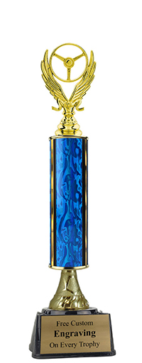 15" Winged Wheel Pedestal Trophy