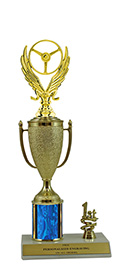 12" Winged Wheel Cup Trim Trophy