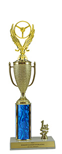 14" Winged Wheel Cup Trim Trophy