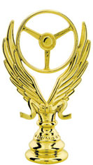 4" Winged Wheel Figurine