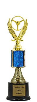 11" Winged Wheel Pedestal Trophy