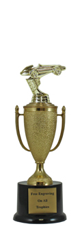 10" Pinewood Derby Cup Pedestal Trophy