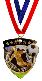 Soccer Female Shield Medal