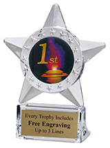 3rd Place trophy 10 cm with FREE Engraving up to 30 Letters or 2nd Award 1st 