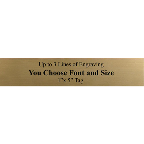 Engraved Gold Plate for Trophies/awards 51mm X 25mm **Free Engraving** 