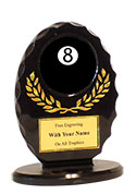 5" Oval Billiards Award