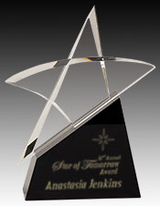 Black and Crystal HERO Star Award