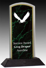 Marbleized Acrylic Eagle Award