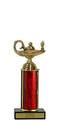 8" Academic Economy Trophy with Black Marble base