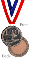 Antiqued Bronze Academic Medal