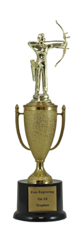12" Archery Cup Pedestal Trophy