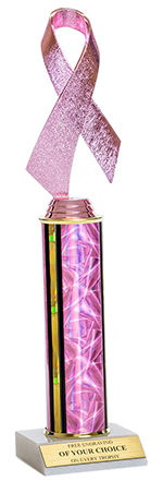 12" Pink Awareness Trophy