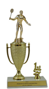 10" Badminton Cup Trim Trophy