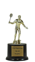 7" Badminton Pedestal Trophy