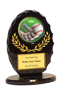 5" Oval Baseball Award