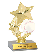 5" Baseball Spinner Trophy