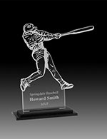 6" Baseball Batter Acrylic Award