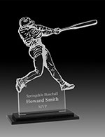 7" Softball Batter Acrylic Award