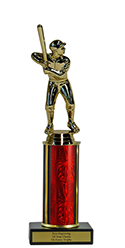 10" Softball Economy Trophy with Black Marble base