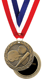 Economy Engraved Baseball Medal
