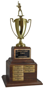 Perpetual Fantasy Baseball Metal Cup Trophy