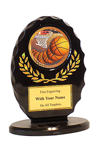 5" Oval Basketball Award