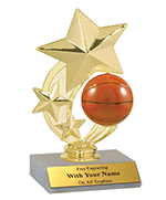 5" Basketball Spinner Trophy