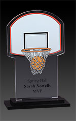 Full Color Acrylic Basketball Net Award