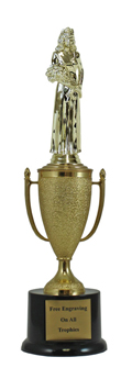 12" Beauty Queen Cup Pedestal Trophy
