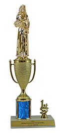 12" Beauty Queen Cup Trim Trophy
