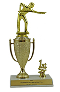 10" Billiards Cup Trim Trophy