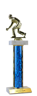 13" Bocce Ball Double Marble Trophy