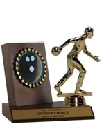 6" Wood Bowling Award