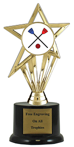 7" Pedestal Broomball Trophy