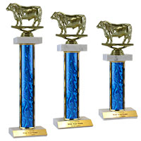 Bull Double Marble Trophies