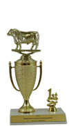 8" Bull Cup Trim Trophy