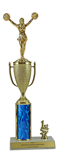 14" Cheerleading Cup Trim Trophy