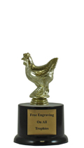 5" Pedestal Chicken Trophy