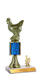 8" Excalibur Chicken Trim Trophy
